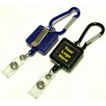 Square Retractable Badge Holder W/ Carabiner (26")